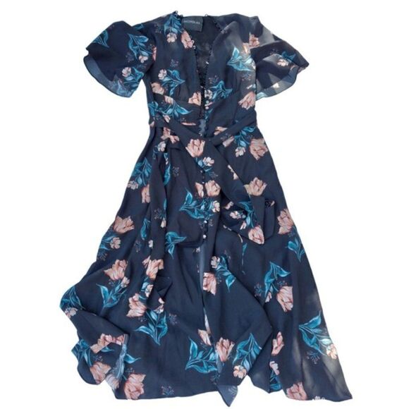 Nicholas 'Piper' Floral Silk Dress - Picture 3 of 10